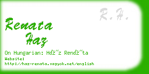 renata haz business card